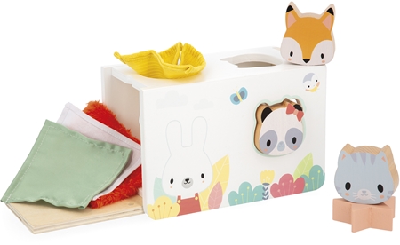 Janod Pure Sensory Tissue Box Activity Steckspielzeug