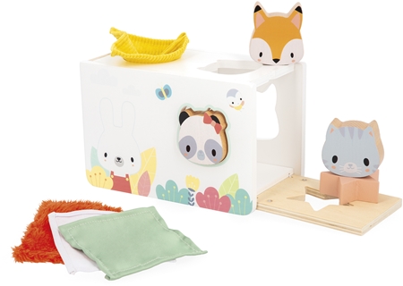 Janod Pure Sensory Tissue Box Activity Steckspielzeug