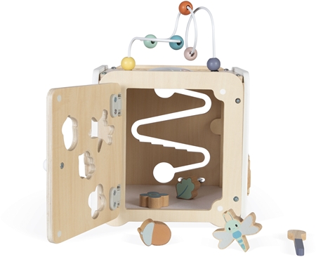 Janod Pure Activity Cube activity toy