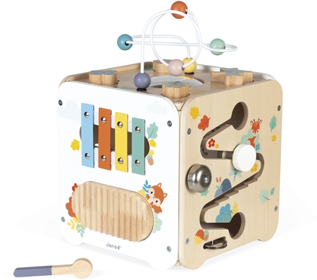 Janod Pure Activity Cube activity toy