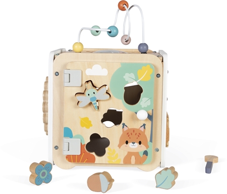 Janod Pure Activity Cube activity toy