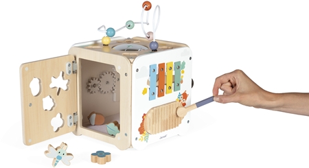 Janod Pure Activity Cube activity toy