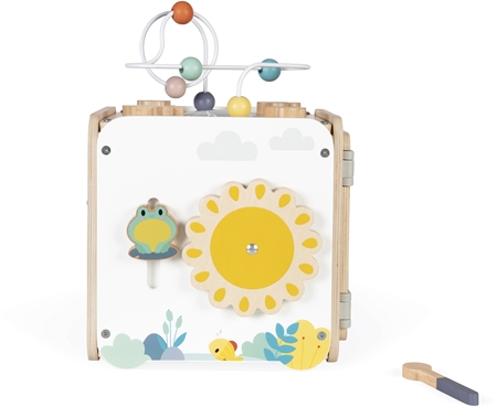Janod Pure Activity Cube activity toy