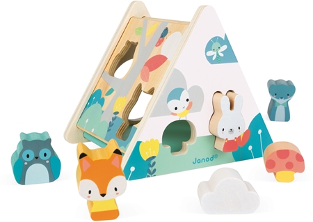 Janod Pure Shape Sorter juego de formas encajables de madera