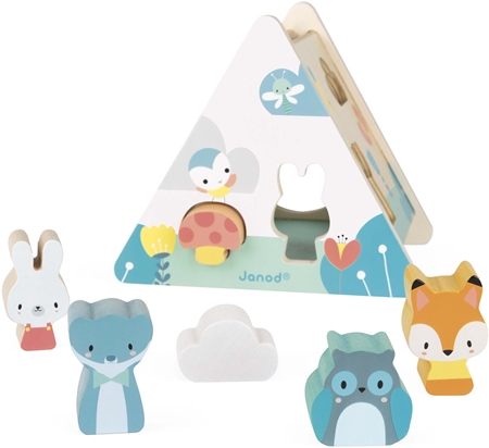 Janod Pure Shape Sorter juego de formas encajables de madera