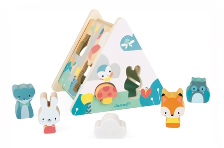 Janod Pure Shape Sorter juego de formas encajables de madera