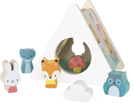 Janod Pure Shape Sorter juego de formas encajables de madera