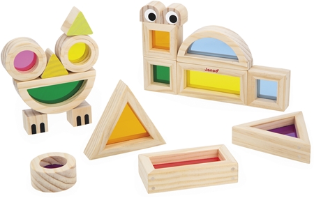 Janod Sensory Game Translucent Blocks atividades para brincar