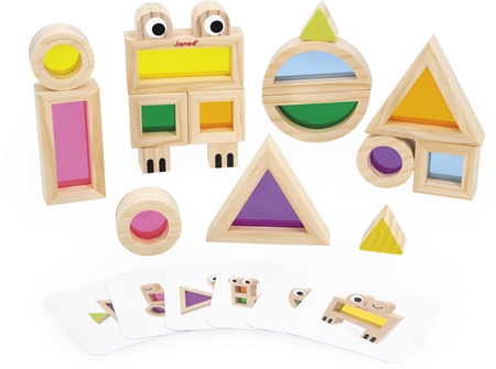 Janod Sensory Game Translucent Blocks atividades para brincar