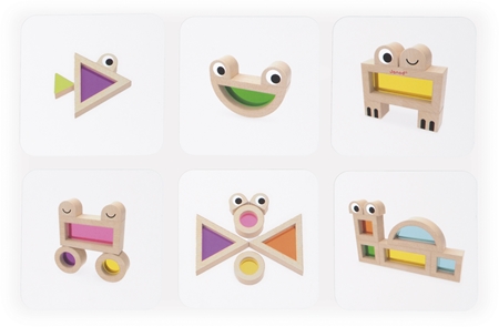 Janod Sensory Game Translucent Blocks atividades para brincar