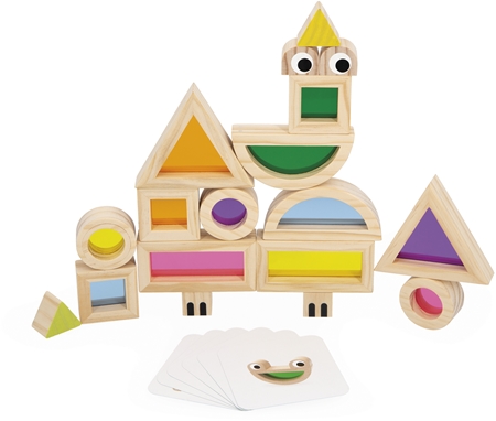 Janod Sensory Game Translucent Blocks atividades para brincar