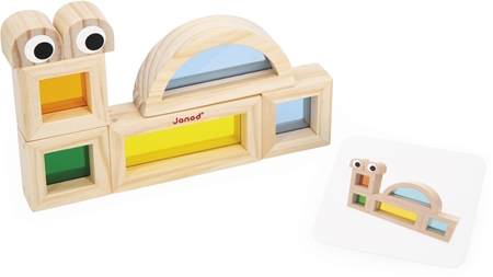 Janod Sensory Game Translucent Blocks atividades para brincar