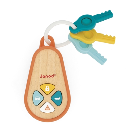 Janod Sounding Keychain Activity Spielzeug aus Holz