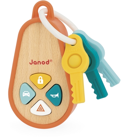 Janod Sounding Keychain Activity Spielzeug aus Holz