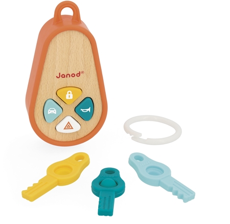 Janod Sounding Keychain Activity Spielzeug aus Holz
