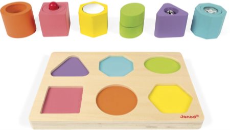 Janod Wood Shapes and Sound activity puzzle toy