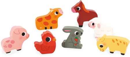 Janod Chunky Farm Puzzle Activity Steckspielzeug