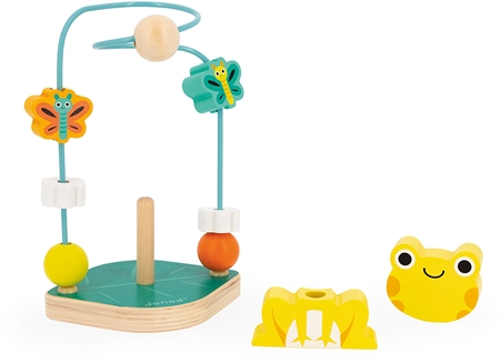 Janod Tropik Frog Loop-The-Loop aktiviteter leksak