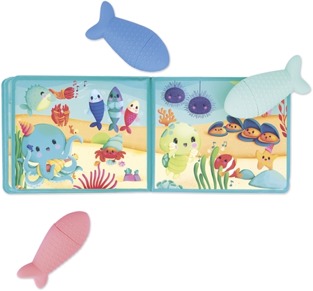 Janod Bath Book Party under the sea Bilderbuch für die Badewanne