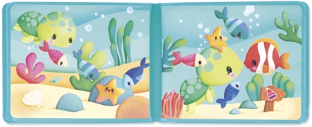 Janod Bath Book Party under the sea Bilderbuch für die Badewanne