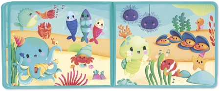 Janod Bath Book Party under the sea Bilderbuch für die Badewanne
