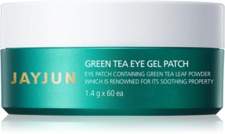 Jayjun Eye Gel Patch Green Tea hydrogelová maska na oční okolí pro rozjasnění a hydrataci
