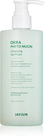 Jayjun Okra Phyto Mucin Cleansing Gel Foam jemná čisticí pěna