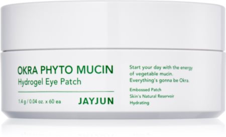 Jayjun Okra Phyto Mucin masque hydrogel contour des yeux