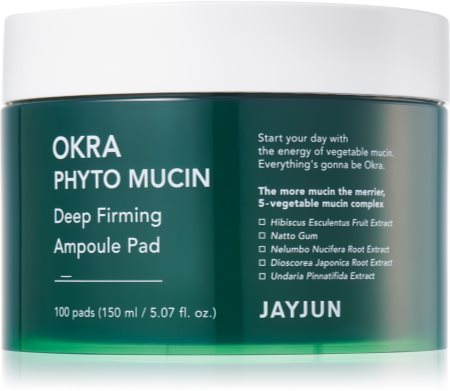 Jayjun Okra Phyto Mucin almofadas revitalizantes intensivas para refirmação de pele