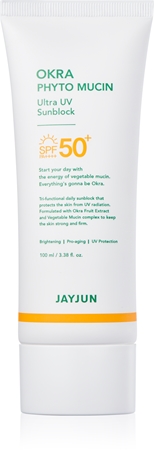 Jayjun Okra Phyto Mucin ochranný krém na opalování SPF 50+