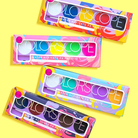 J.Cat Beauty ColorScope veido priemonių paletė su šepetėliu