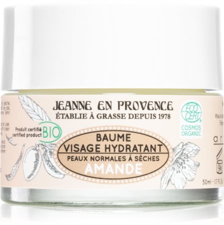 Jeanne en Provence BIO Almond baume hydratant en profondeur de qualité BIO