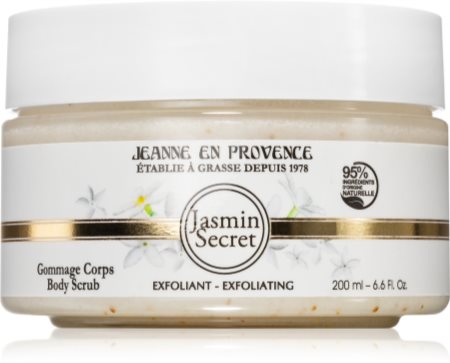 Jeanne en Provence Jasmin Secret exfoliant delicat pentru corp produs parfumat pentru femei