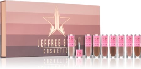 Jeffree Star Cosmetics Velour Liquid Lipstick Σετ με υγρό ματ κραγιόν Nudes Volume 2 απόχρωση