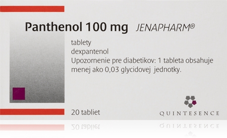 Jenapharm Panthenol 100mg tablety na podporu imunity, zníženie miery únavy a vyčerpania