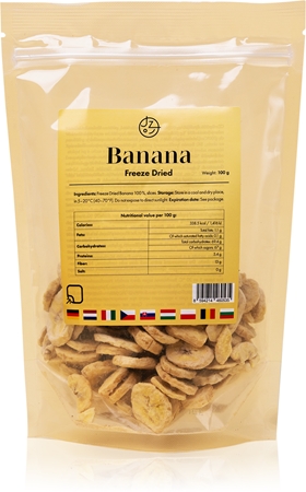 Jemy zdrowo Freeze-dried bananas owoce liofilizowane