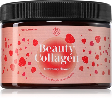 Mandimu Collagene premium con acido ialuronico, vit. C e 8 sostanze per splendidi capelli, unghie, pelle (gusto fragola) collagene con acido ialuronico