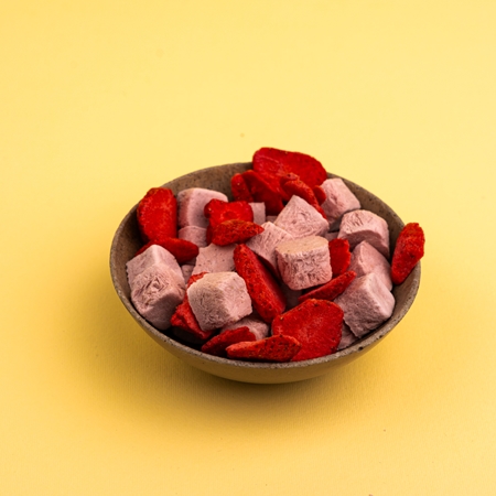 Mandimu Gefriergetrocknete Erdbeeren mit Kokosmilch gefriergetrocknete Früchte