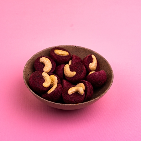 Mandimu Cashewkerne im Blaubeermantel 100 g gefriergetrocknete Früchte mit Nüssen
