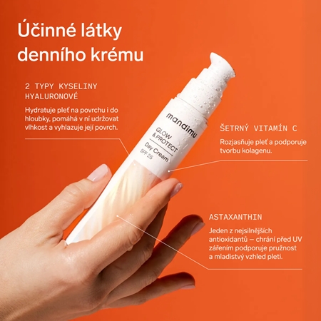 Jíme zdravě Mandimu Glow & Protect Day Cream denní krém SPF 25