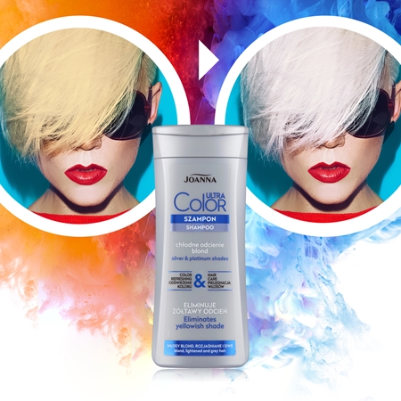 Joanna Ultra Color čisticí a vyživující šampon pro blond vlasy
