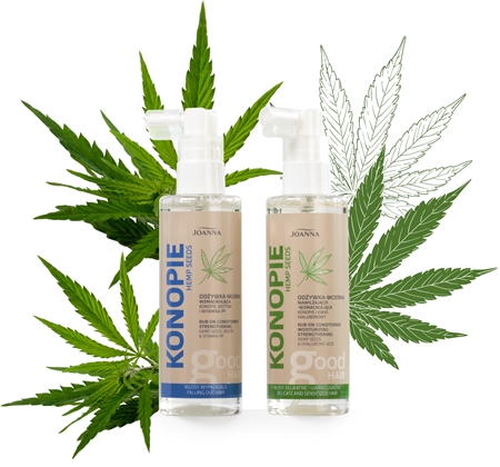 Joanna Cannabis après-shampoing fortifiant aux extraits végétaux pour cuir chevelu sensible