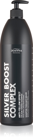 Joanna Silver Boost Complex purple shampoo neutralising yellow tones