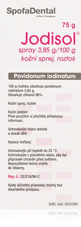 Jodisol SPRAY 38,5mg/g kožní sprej, roztok