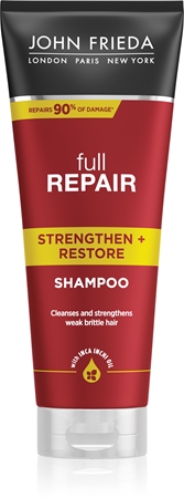 John Frieda Full Repair Strengthen+Restore δυναμωτικό σαμπουάν με αναγεννητικό αποτέλεσμα