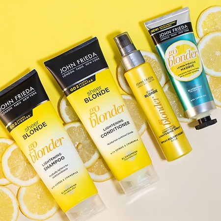 John Frieda Sheer Blonde Go Blonder mocné zesvětlující sérum pro přírodní blond odstíny
