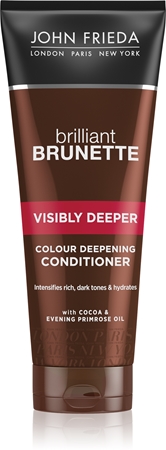 John Frieda Brilliant Brunette Visibly Deeper хидратиращ балсам за защита на цвета за тъмна коса
