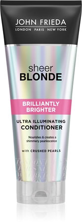 John Frieda Sheer Blonde Brilliantly Brighter après-shampoing rénovateur de couleur pour cheveux blonds effet nacré