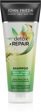 John Frieda Detox & Repair reinigendes Detox-Shampoo für beschädigtes Haar
