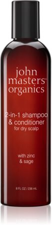 John Masters Organics Zinc & Sage 2-in-1 Shampoo & Conditioner šampon in balzam 2 v1